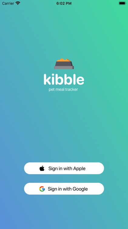 Kibble: Pet Meal Tracker