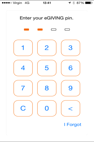 eGiving screenshot 2