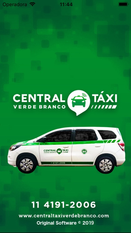 Central Táxi Verde Branco