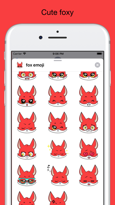 Fox emoji stickers pack screenshot 2