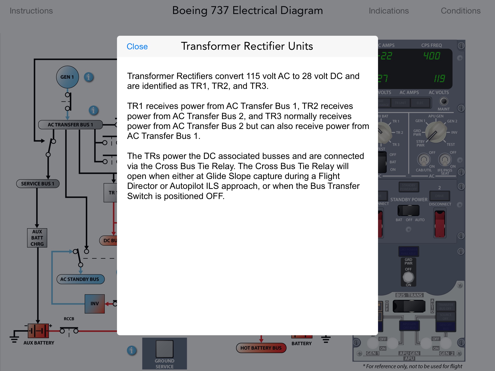 Boeing B737 NG Electrical screenshot 4