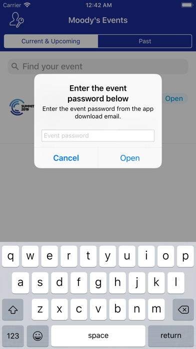 How to cancel & delete Moody's Events from iphone & ipad 3