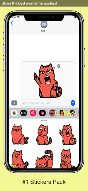 Red Pu The Amazing Cat Sticker(圖1)-速報App