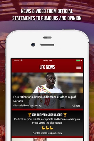 LFC News - Fan App - náhled