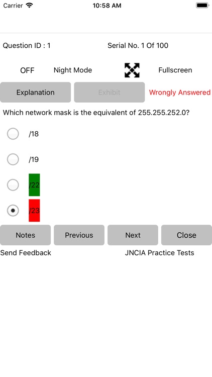 Exam Simulator For JNCIA Junos screenshot-7