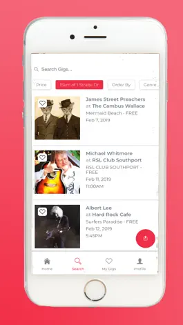 Game screenshot Gigl - Live Music Gig Guide apk