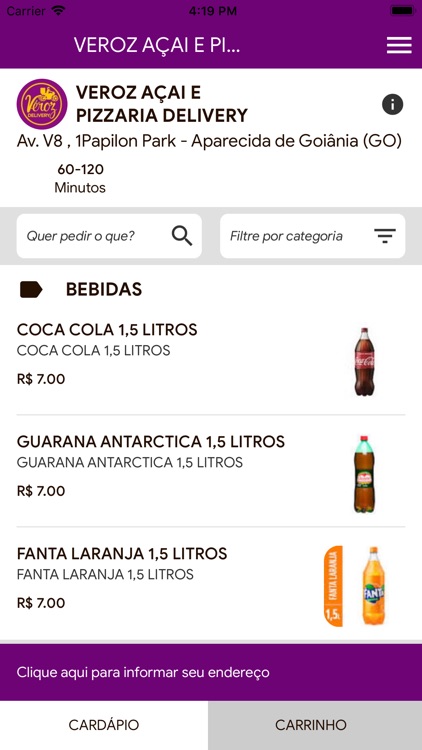 Veroz Açaí e Pizza Delivery screenshot-3