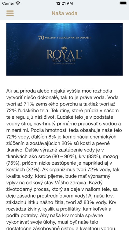 Royal Water SK