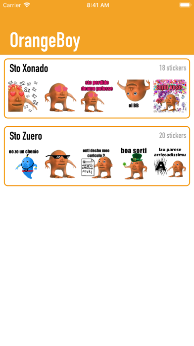 How to cancel & delete OrangeBoy - Laranjo Memes from iphone & ipad 1