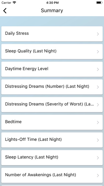 The Sleep Diary