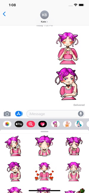 Pink Girl Sticker Pack(圖2)-速報App