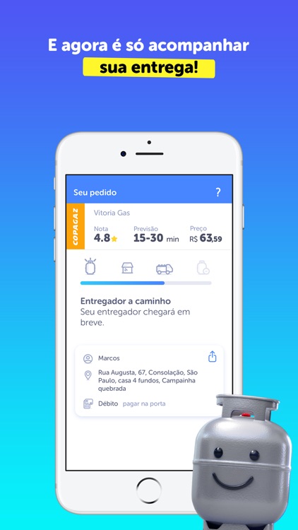 Chama: Pedir botijão de gás screenshot-3