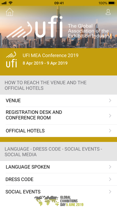 UFI MEA Conference 2019 screenshot 2