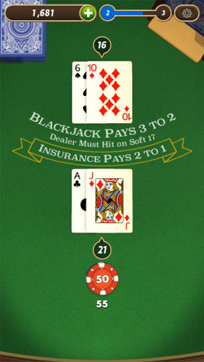Blackjack captura de pantalla 1