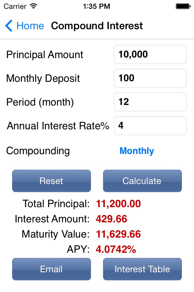 EZ Financial Calculators screenshot 4