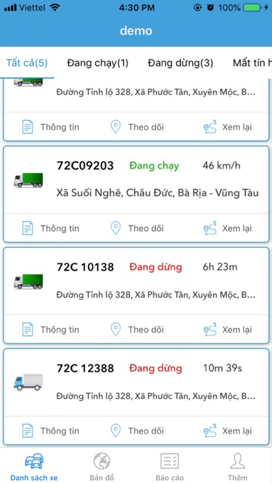 Econtrol GPS screenshot 2
