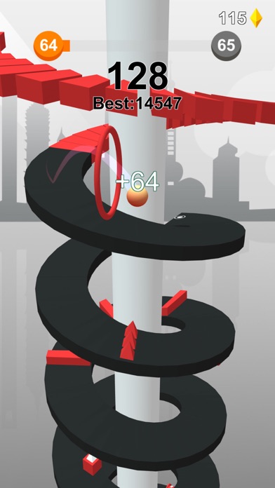 Jump Ball-Bounce On Tower Tile Screenshot 7