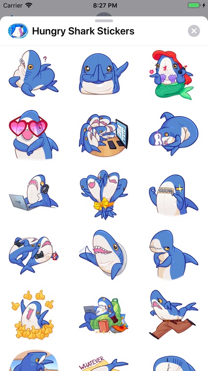 Hungry Shark Stickers