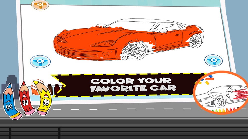learn abc car coloring games free download app for iphone