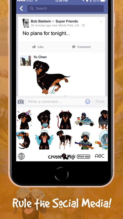 CrusoeMoji - Dachshund sticker screenshot-7