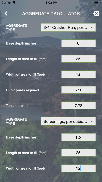 Hardscape Calculator
