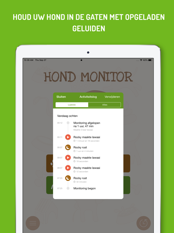 Hond Monitor iPad app afbeelding 4
