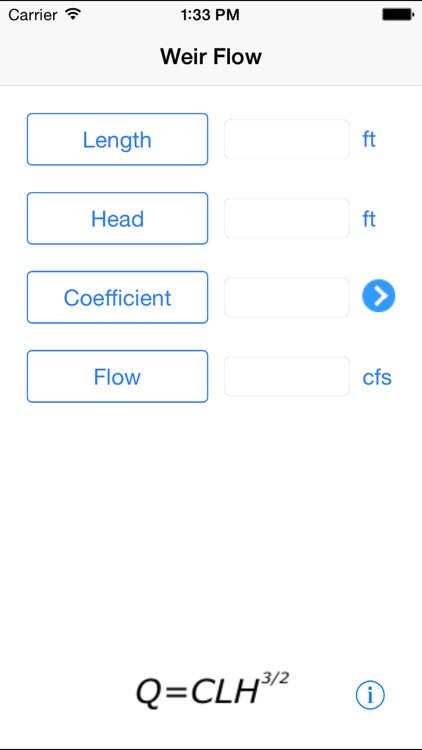 Weir Flow Calculator