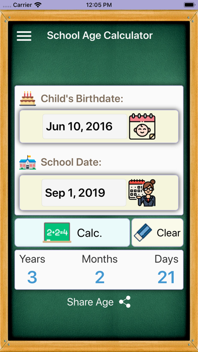 How to cancel & delete School Age Calculator App 2020 from iphone & ipad 1