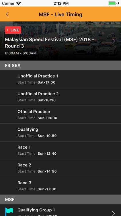 MSF Race App