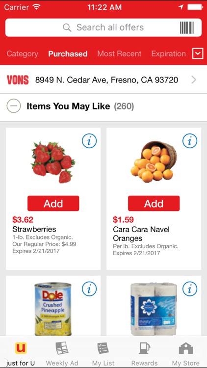 Vons Deals & Rewards