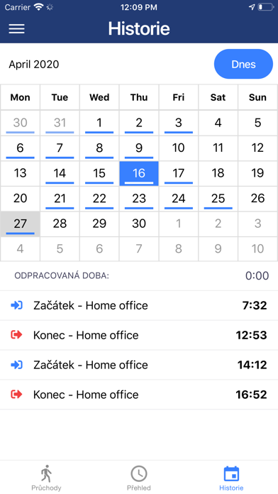 Docházka screenshot 3