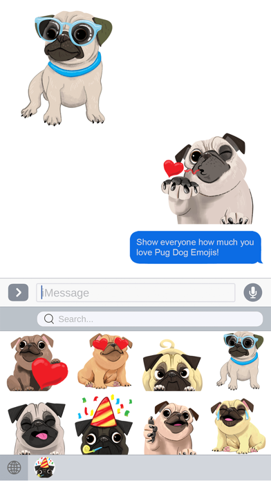 How to cancel & delete Pug Dog Emoji Stickers from iphone & ipad 2