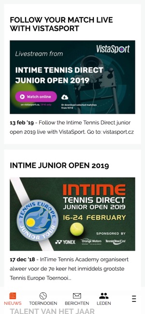 INTIME tennis