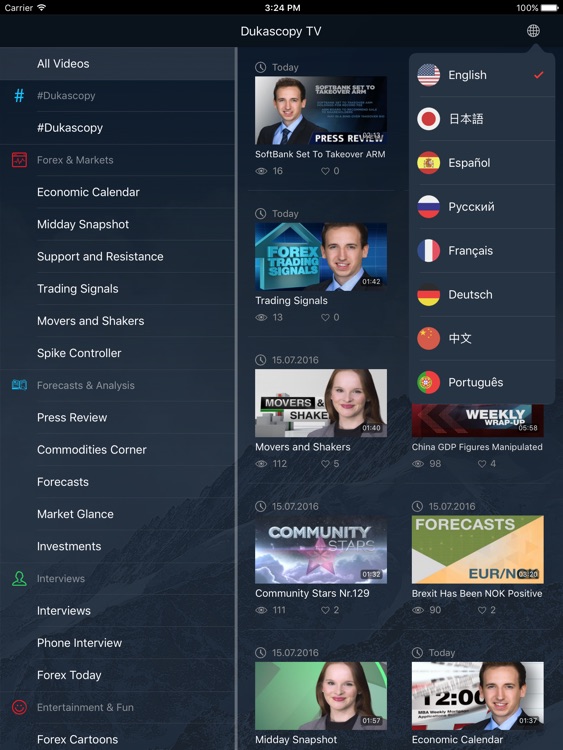 Dukascopy TV HD