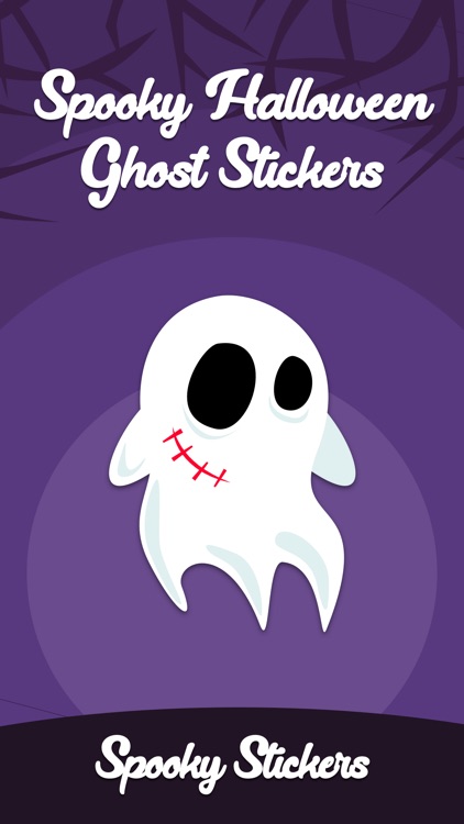 Spooky Halloween Ghost Sticker