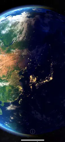 Captura 5 3D Earth ° previsión tiempo iphone