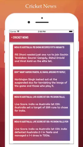 Game screenshot Live Cricket WorldCup 2019 apk