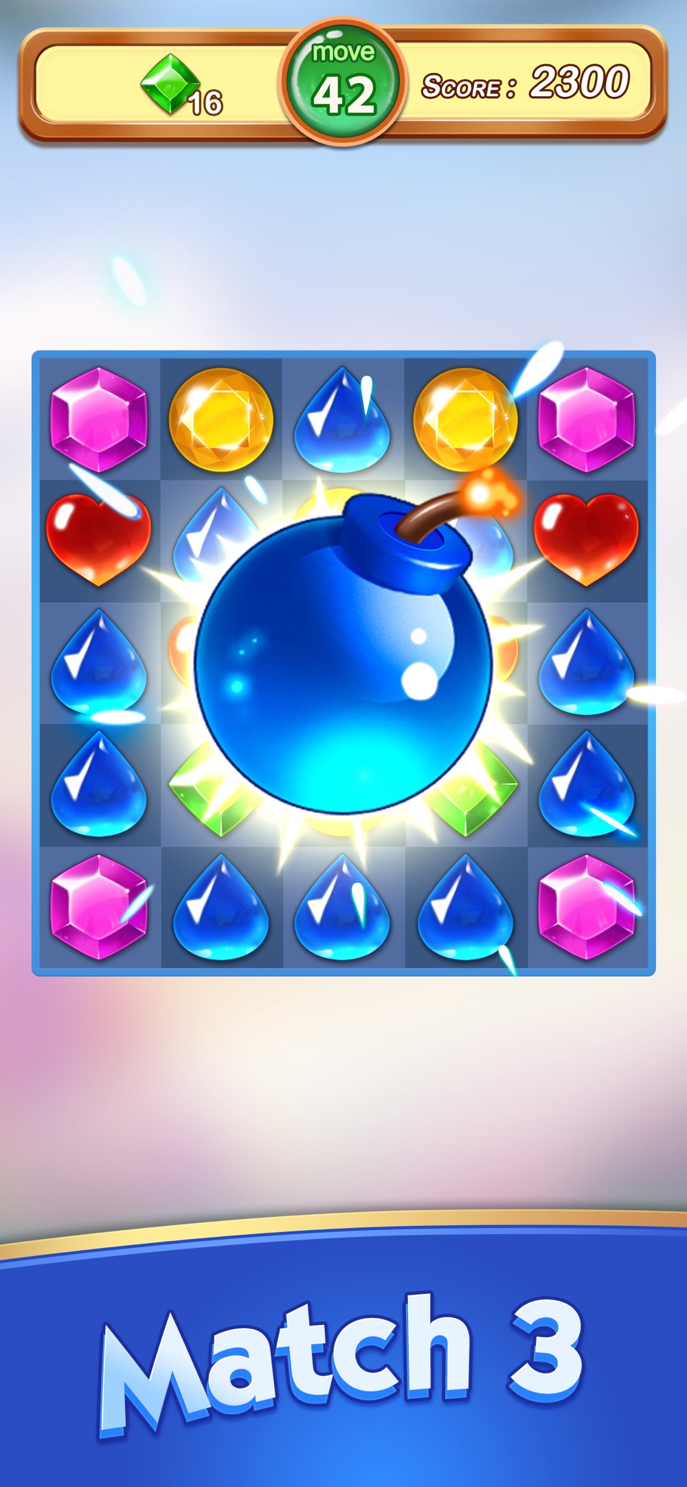 Jewels & Gems - Match 3 Games hack tool