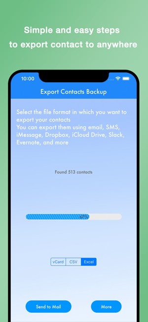 ‎Export Excel Contact Cleaner Screenshot