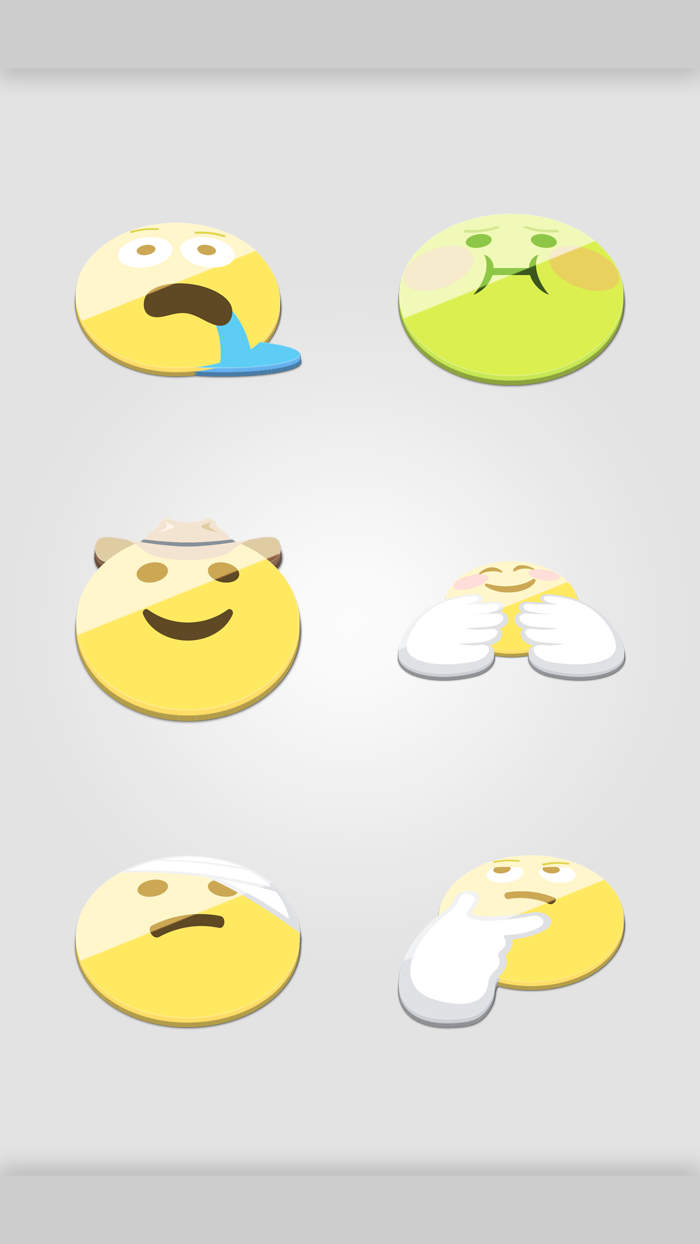 Stickers that flattened