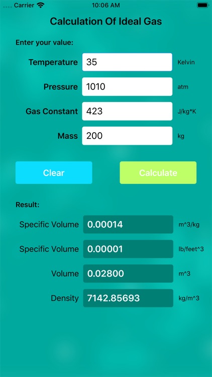 Calculation Of Ideal Gas screenshot-3
