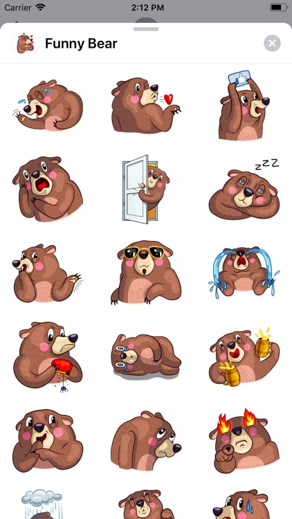 Funny Bear Sticker Pack