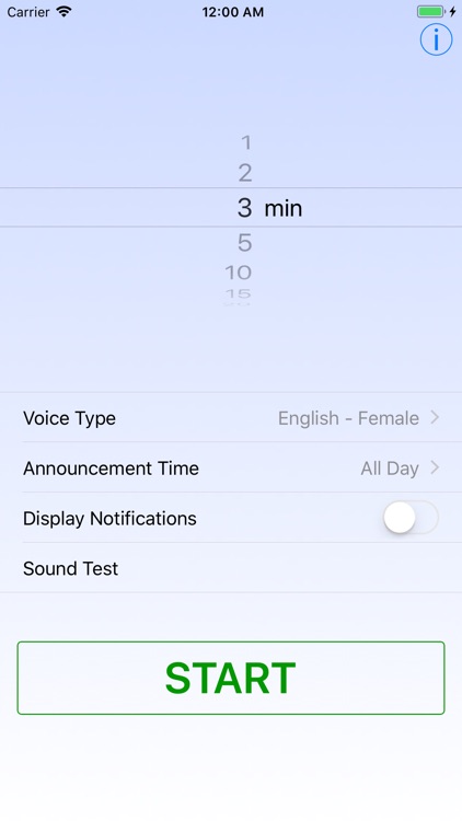 Voice Over Clock