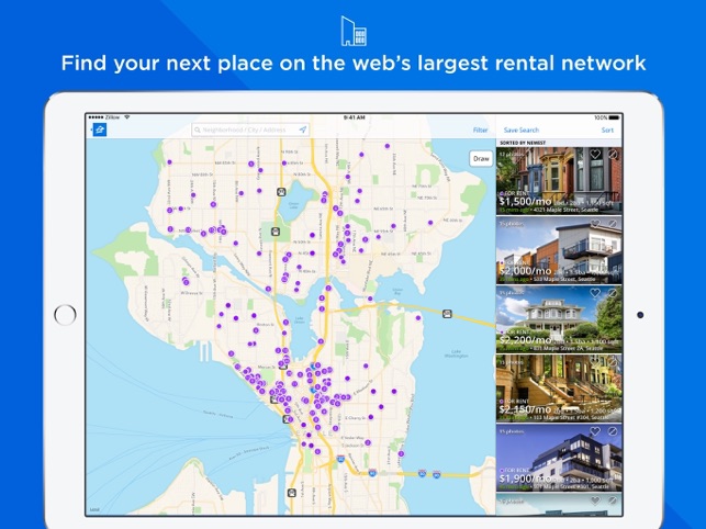 Map Of Rentals Near Me Zillow Rentals On The App Store