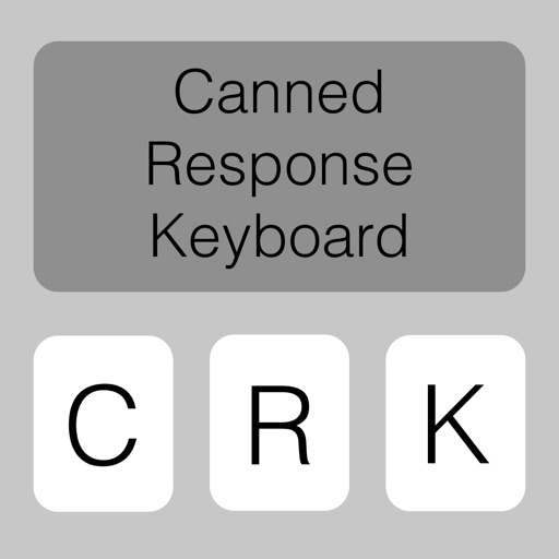 Canned Response Keyboard iOS App