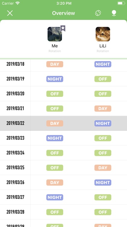 ShiftCal - Shift Calendar