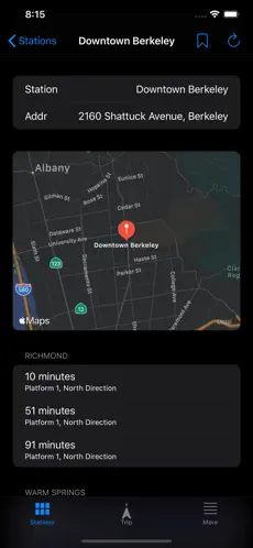 Screenshot 1 Transit - for BART SF Bay Area iphone