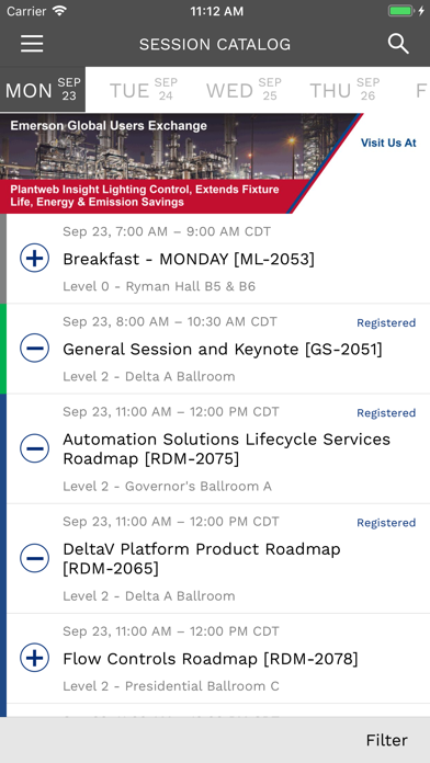 Emerson Exchange Events screenshot 2