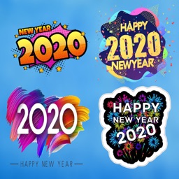 New year 2020 Stickers HD