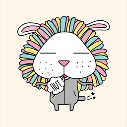 Lion Rabbit Animated Stickers